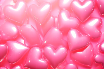 Wall Mural - abstract shiny pink background, ai generated