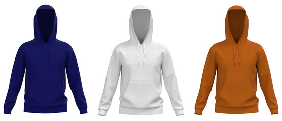 Wall Mural - Blank hoodie template. Hoodie sweatshirt long sleeve, hoody for design mockup, hoodie. Treansparent PNG