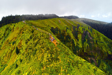 Canvas Print - Boca do Inferno view from above. Azores