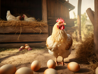 eggs at the farm, chicken and eggs, locally produced, organic, local food, roasters and chicken at the hen house, agriculture, respectful farming