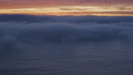Wall Mural - beautiful evening sunset in the atlantic ocean at portugal coast at cape cabo da roca, the westernmo