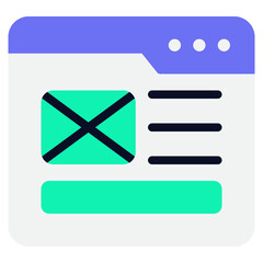 Wireframing Icon illustration