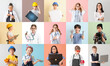 © Pixel-Shot - Collage of different children dreaming about their future professions on color background