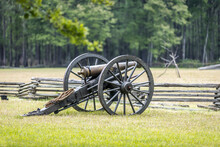 Civil War Era Cannon At Port Hudson In Louisiana.