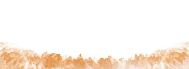 Sticker - Orange color gradient smoke transparent backgrounds