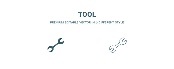 Wall Mural - tool icon. filled and line tool icon from history collection. outline vector isolated on white backg