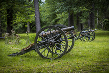 Civil War Era Cannon At Port Hudson In Louisiana.