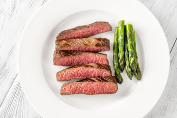 Canvas Print - Flank Beef steak