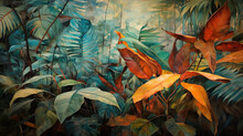 Tropical Foliage And Trees , Wallpaper , Mural Wall