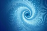Fototapeta Perspektywa 3d - Illustration of a blue background with a spiral design created using generative AI