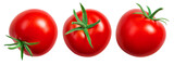 Fototapeta Kuchnia - Tomato,Isolate.,Tomato,On,White,Background.,Tomatoes,Top,View,,Side