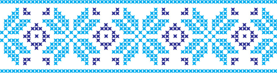 embroidered cross-stitch ornament national pattern