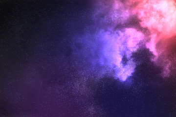 Wall Mural - field of stars in the space night. surrounded by the empty dark center. background of universe, the 