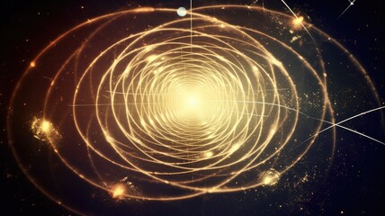 Wall Mural - the theory of space, time, and gravity, as described by albert einstein's theories of special and ge