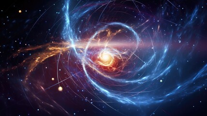 Wall Mural - the theory of space, time, and gravity, as described by albert einstein's theories of special and ge