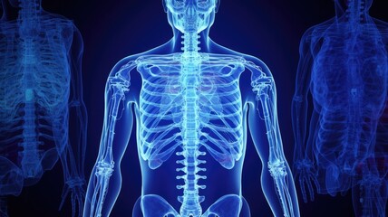 Wall Mural - the use of various imaging techniques to visualize and diagnose medical conditions and diseases