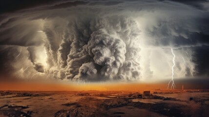 Wall Mural - the study of weather patterns, atmospheric conditions, and climate systems