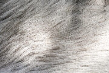 Wall Mural - white fur texture background