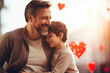 © Bnetto - Father holding son smiling, Father's Day celebration image.
