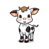 Fototapeta Pokój dzieciecy - calf baby cow cute cartoon