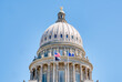 Dome of the Idaho State Capitol Building in downtown capital city of Boise, Idaho