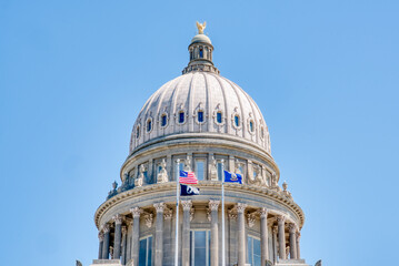 Wall Mural - Dome of the Idaho State Capitol Building in downtown capital city of Boise, Idaho