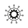 © Сергей Полякевич - Project manager icon. Setting, engineering gear icon. Mind mapping icon. Vector illustration. EPS 10.