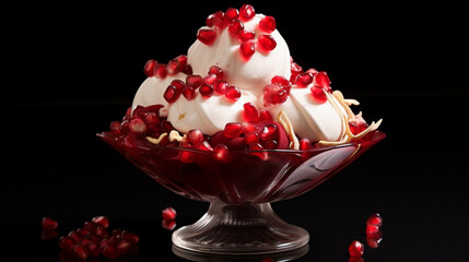 Poster - Pomegranate Frozen Yogurt with Seeds