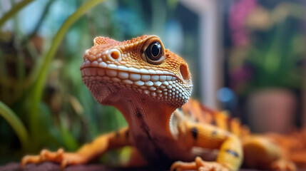 Poster - lizard on a tree