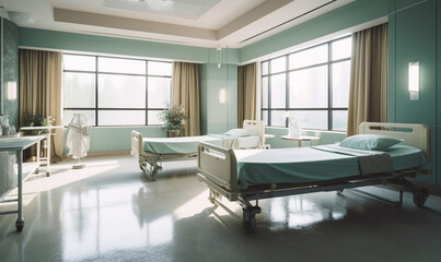 Poster - interior of a hospital