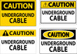© Seetwo - Caution Sign, Underground Cable
