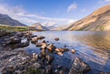 Fototapeta  - The vastness of Wastwater nestled in the Wasdale valley with scafell pike rising in the background, lake district Cumbria north east England