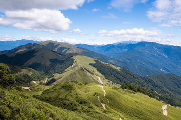 Poster - Hehuanshan in Taroko National Park beautiful mountain range in Taiwan