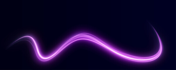 luminous pink lines png of speed. light glowing effect. abstract motion lines. light trail wave png,