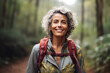 © Kalim - AI generated image of attractive mature senior woman on hiking
