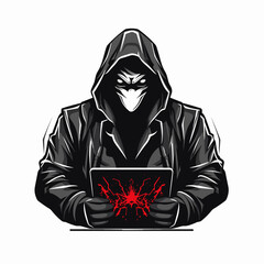 Wall Mural - Esport vector logo hacker, hacker icon, hacker head, vector, sticker