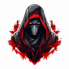 Esport vector logo hacker, hacker icon, hacker head, vector, sticker