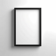 Simple Black Frame Layout On A White Background 