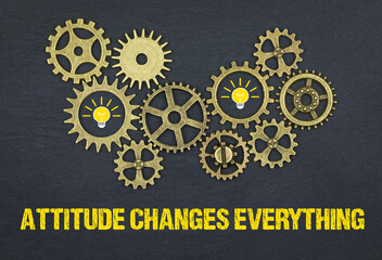 Wall Mural - Attitude Changes Everything	