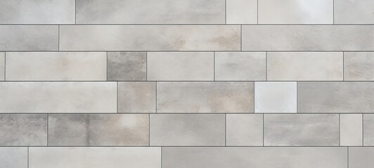 Wall Mural - Gray grey stone concrete terrace slabs, patio tiles floor texture background banner (Generative Ai)