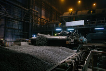 Industrial Production Line Of Iron Ore Pellets In Metallurgical Factory