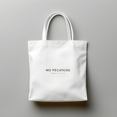 Wall Mural - White Tote bag mockup design created with Generative AI technology