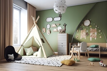 Eco Style Interior Of Children Room