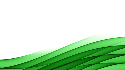 green abstract wave gradient transparent png background