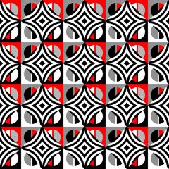 Leinwandbilder - Abstract seamless pattern. Geometric regular pattern. Vector image.