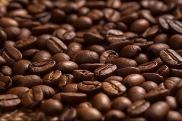 Wall Mural - coffee beans background