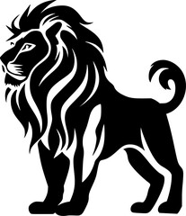 Lion - Minimalist and Flat Logo - Vector illustration