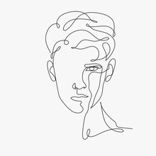 Line Abstract Man Abstract Face Of A Man Free Stock Photo - Public Domain Pictures