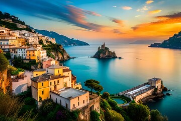 Canvas Print - panorama of the town