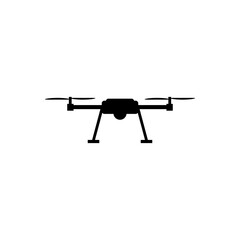 Sticker - Drone flying icon isolated on transparent background